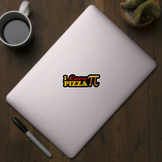 I Love Pizza - Pi Symbol by PEHardy Design